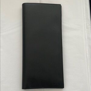 PRADA black Saffiano Leather Bifold wallet card holder passport holder?